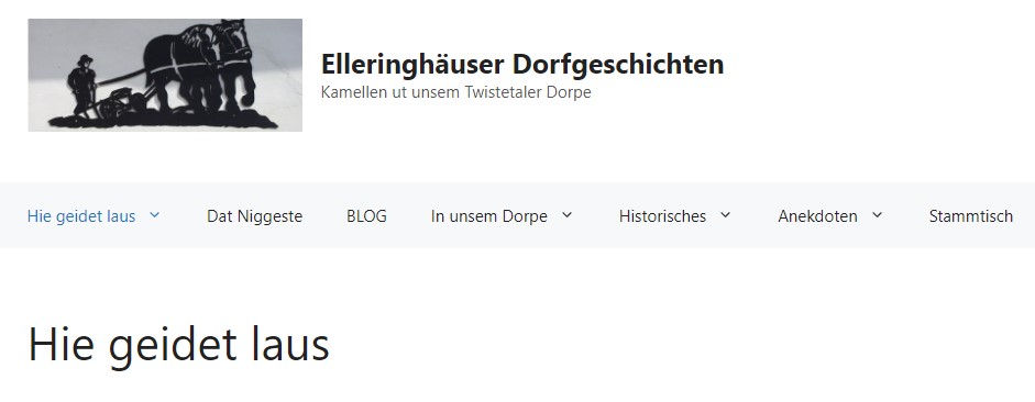 Screenshot der Internetseite Ellerkusen